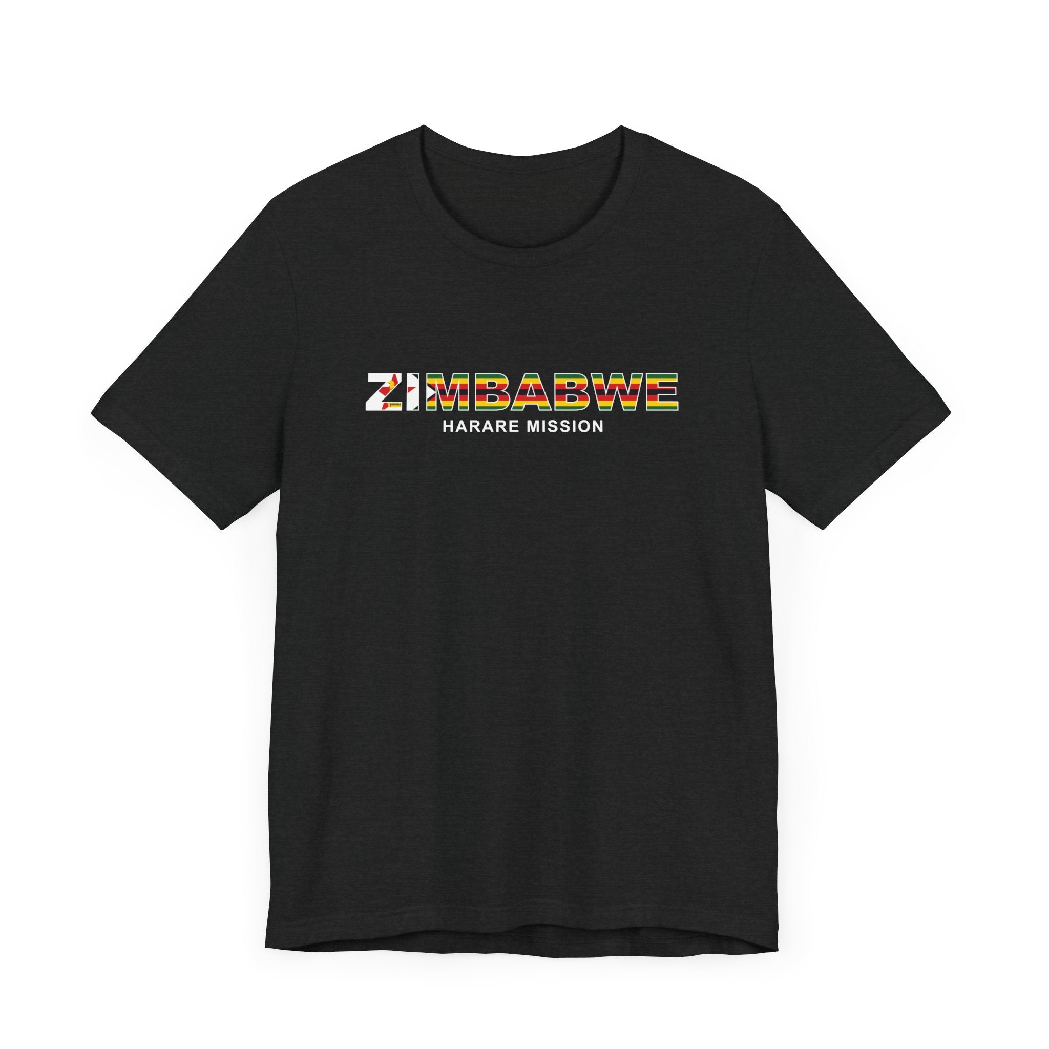 Zimbabwe Harare Mission Flag Title T-shirt - Mission Wishlist - LDS Missionary Gift Store