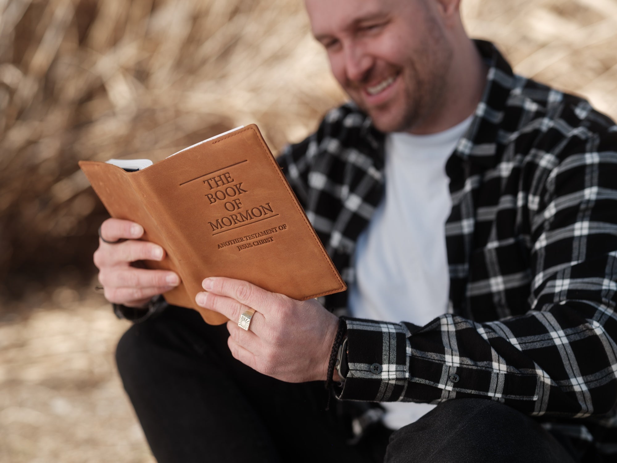 Leather Book of Mormon - Hard Cover