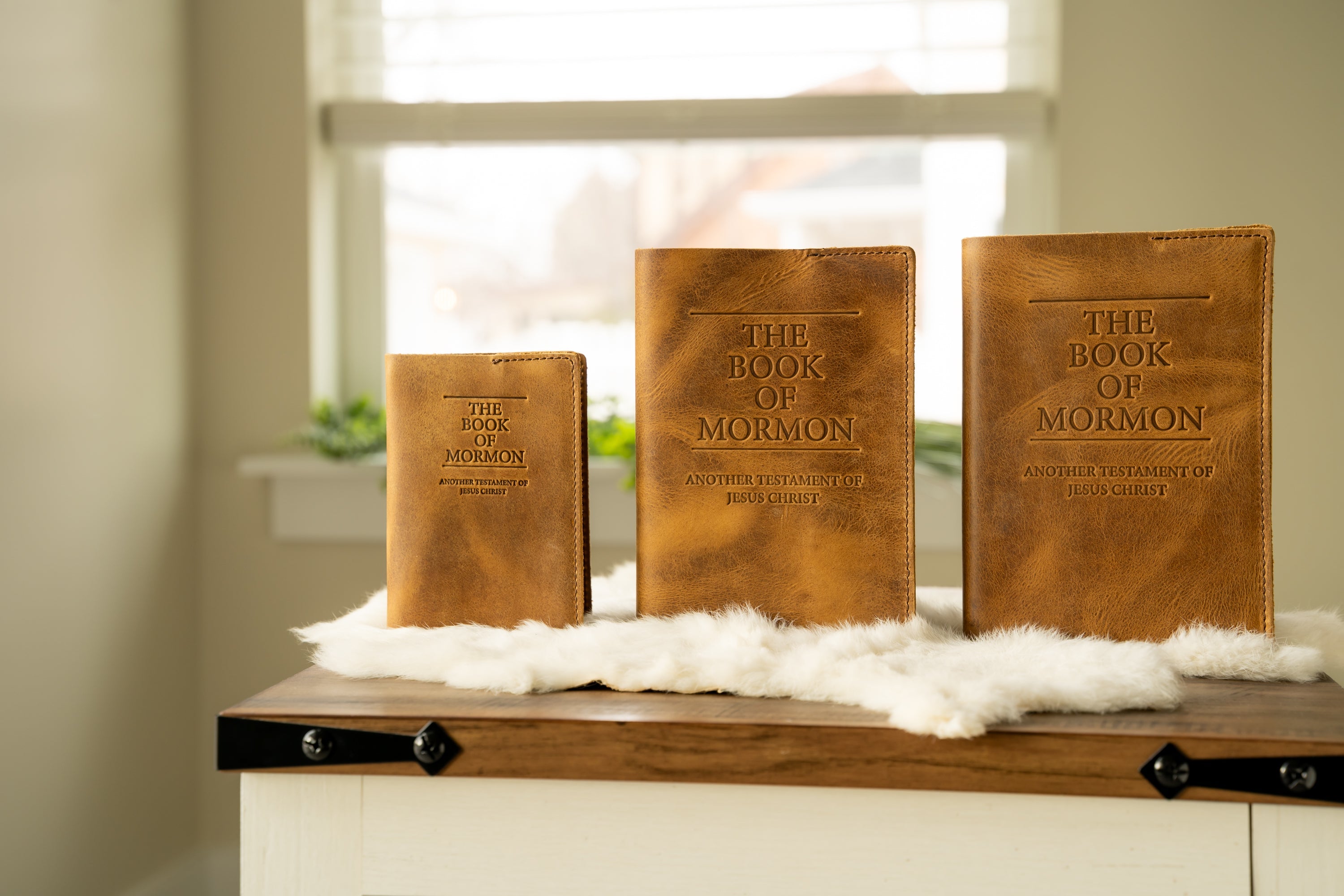 Leather Book of Mormon - Hard Cover