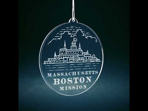 Massachusetts Boston Mission Christmas Ornament