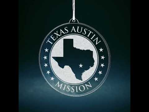 Texas Austin Mission Christmas Ornament