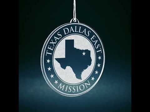 Texas Dallas East Mission Christmas Ornament