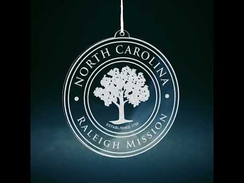 North Carolina Raleigh Mission Christmas Ornament