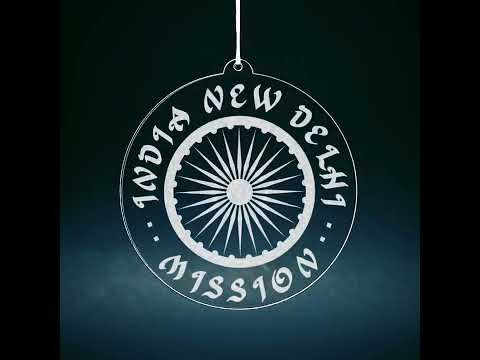 India New Delhi Mission Christmas Ornament