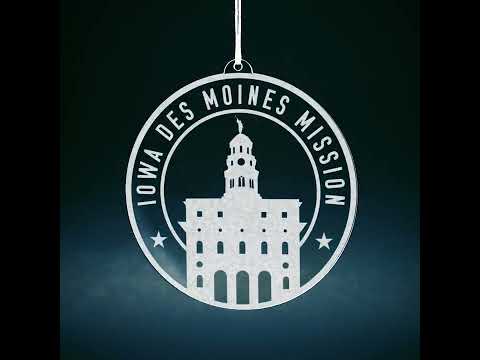 Iowa Des Moines Mission Christmas Ornament