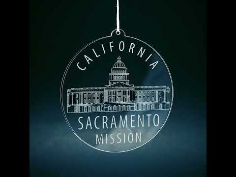 California Sacramento Mission Christmas Ornament