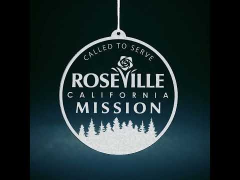 California Roseville Mission Christmas Ornament