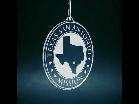 Texas San Antonio Mission Christmas Ornament