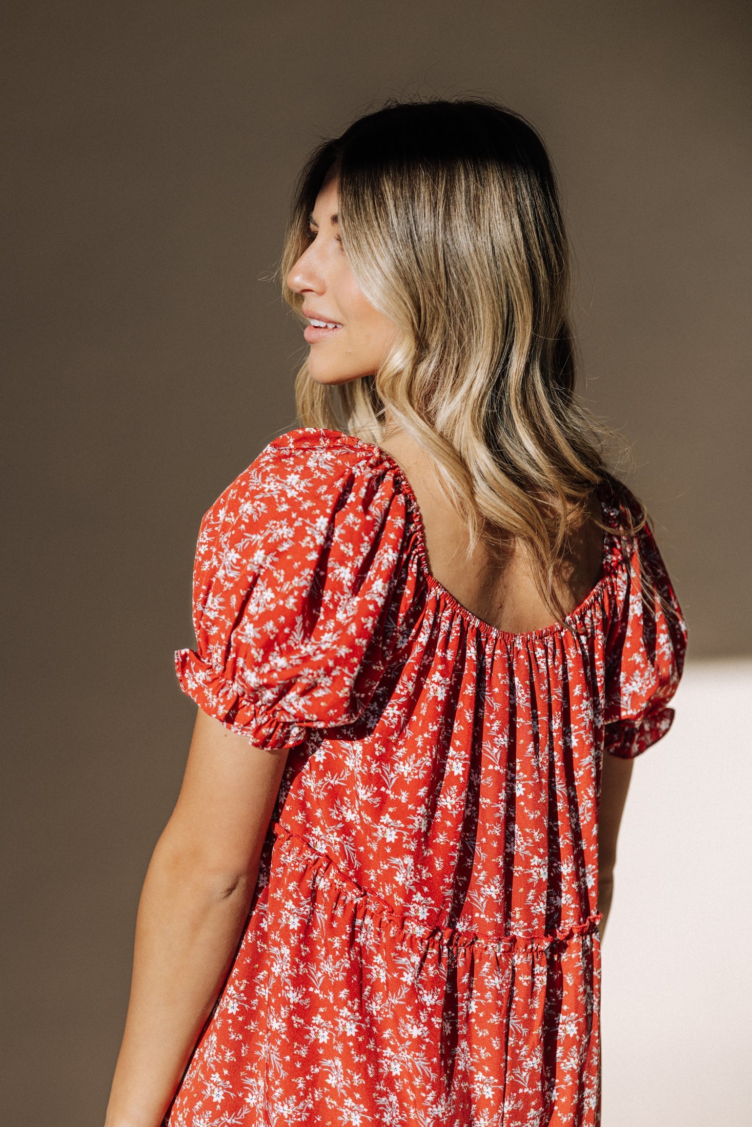 Bella Maxi Dress in Red