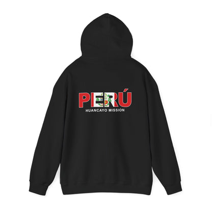 Peru Huancayo Mission Flag Title Back Hoodie