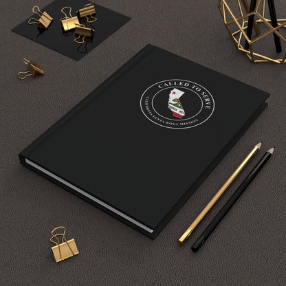 California Santa Rosa Mission Flag Map Called to Serve Black Hardcover Journal Matte