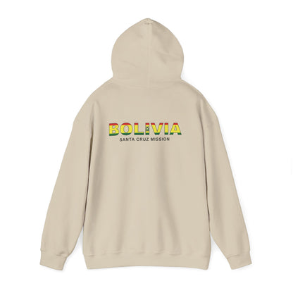 Bolivia Santa Cruz Mission Flag Title Back Hoodie