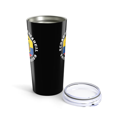 Ecuador Guayaquil East Mission Flag Logo Tumbler 20oz Black
