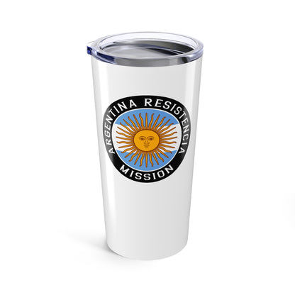 Argentina Resistencia Mission Flag Logo Tumbler 20oz White
