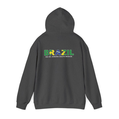 Brazil Rio de Janeiro South Mission Flag Title Back Hoodie