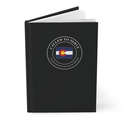 Colorado Denver South Mission Flag Map Called to Serve Black Hardcover Journal Matte