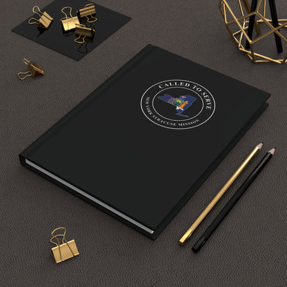 New York Syracuse Mission Flag Map Called to Serve Black Hardcover Journal Matte