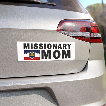 Missionary MOM Flag of Utah Magnetic Bumper Sticker