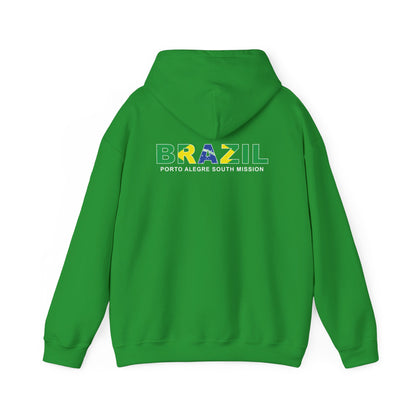 Brazil Porto Alegre South Mission Flag Title Back Hoodie