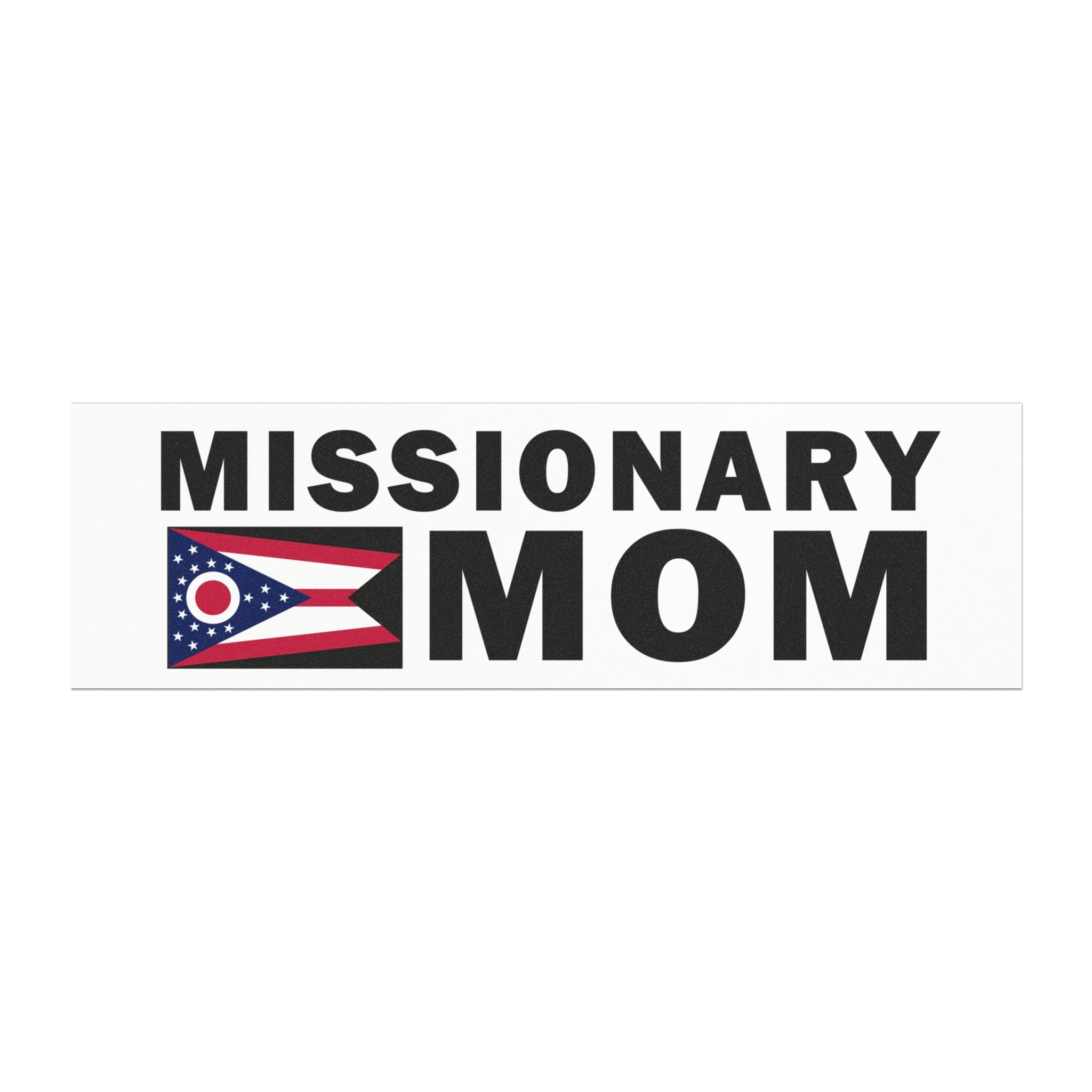Missionary MOM Flag of Ohio Magnetic Bumper Sticker