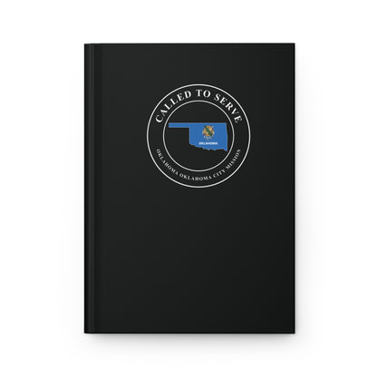 Oklahoma Oklahoma City Mission Flag Map Called to Serve Black Hardcover Journal Matte