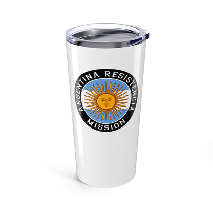 Argentina Resistencia Mission Flag Logo Tumbler 20oz White