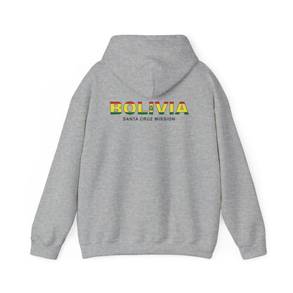 Bolivia Santa Cruz Mission Flag Title Back Hoodie