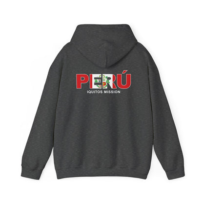 Peru Iquitos Mission Flag Title Back Hoodie