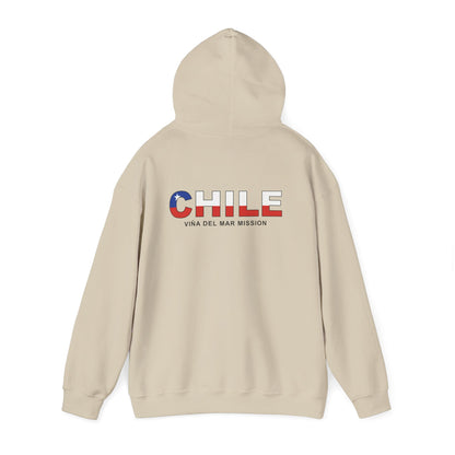 Chile Vina del Mar Mission Flag Title Back Hoodie