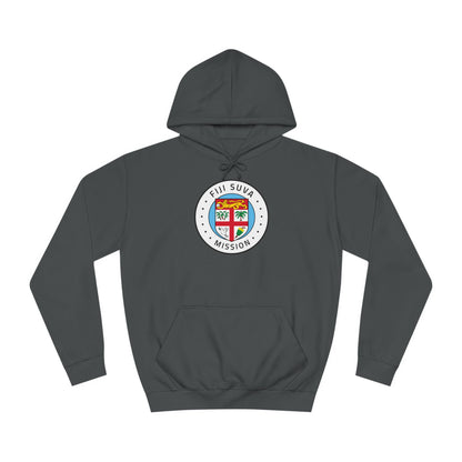 Fiji Suva Mission Flag Logo (White Border) College Hoodie