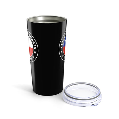 Chile Antofagasta Mission Flag Logo Tumbler 20oz Black