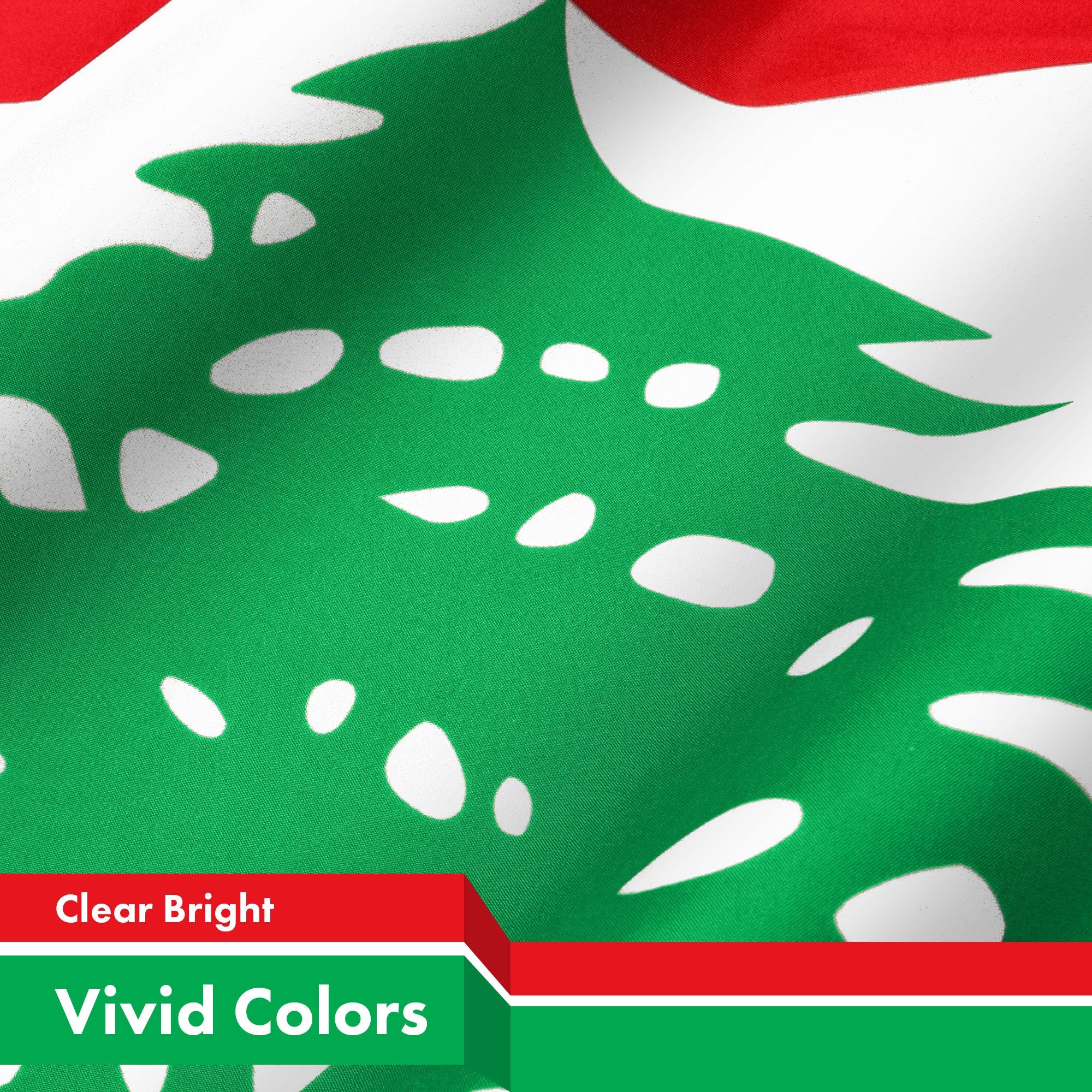 G128 Lebanon Lebanese Flag | 3x5 feet | Printed 150D - Indoor/Outdoor, Vibrant Colors, Brass Grommets, Quality Polyester, Much Thicker More Durable Than 100D 75D Polyester