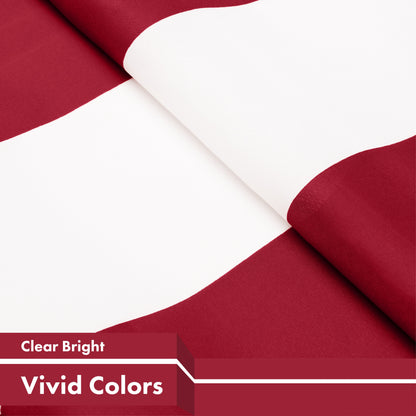 G128 Latvia Latvian Flag | 3x5 Ft | Printed 150D Polyester - Indoor/Outdoor, Vibrant Colors, Brass Grommets, Quality Polyester, Much Thicker More Durable Than 100D 75D Polyester