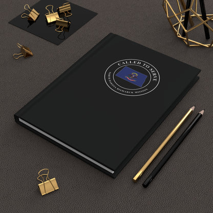 North Dakota Bismarck Mission Flag Map Called to Serve Black Hardcover Journal Matte
