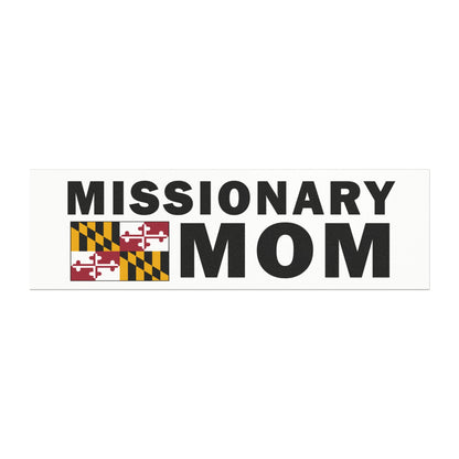 Missionary MOM Flag of Maryland Magnetic Bumper Sticker