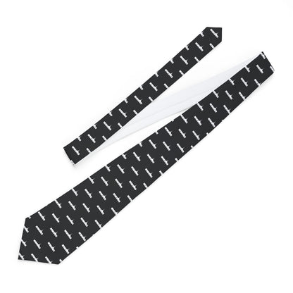 Medford Oregon Temple Patterned Necktie for Elders (Black)