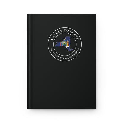 New York Syracuse Mission Flag Map Called to Serve Black Hardcover Journal Matte