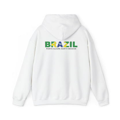 Brazil Porto Alegre North Mission Flag Title Back Hoodie