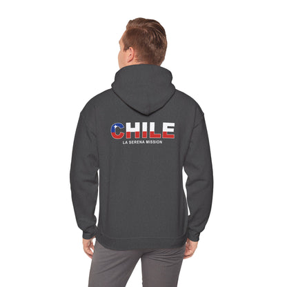 Chile La Serena Mission Flag Title Back Hoodie