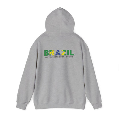 Brazil Porto Alegre South Mission Flag Title Back Hoodie