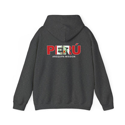 Peru Arequipa Mission Flag Title Back Hoodie