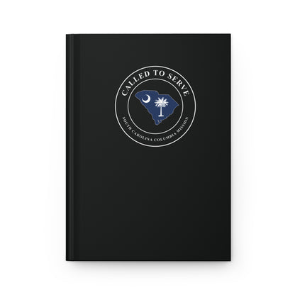 South Carolina Columbia Mission Flag Map Called to Serve Black Hardcover Journal Matte