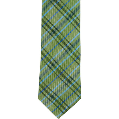 G8 - Green/Light Blue Plaid - Varied Widths