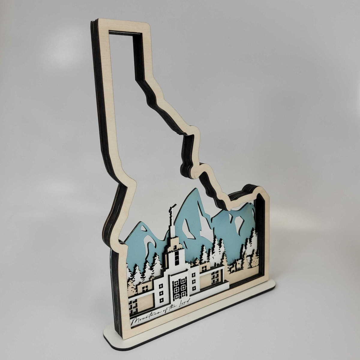 Idaho Falls Idaho Temple LDS Customized Temple State Sign, Laser cut and fully assembled