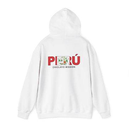 Peru Chiclayo Mission Flag Title Back Hoodie