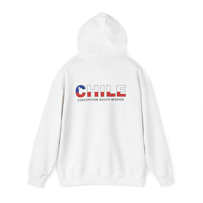 Chile Concepcion South Mission Flag Title Back Hoodie