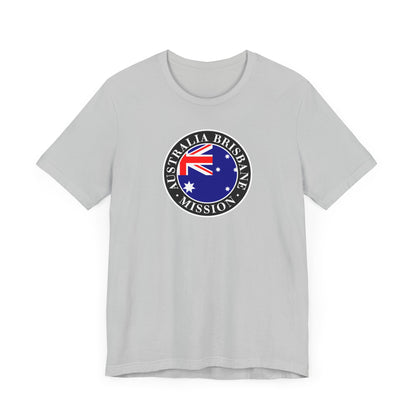 Australia Brisbane Mission Flag Logo (Black Border) T-shirt