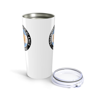 Argentina Bahia Blanca Mission Flag Logo Tumbler 20oz White