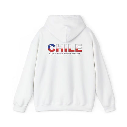 Chile Concepcion South Mission Flag Title Back Hoodie
