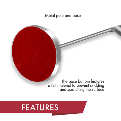 G128 Brazil Brazilian Deluxe Desk Flag Set | 8.5x5.5 In | Printed 300D Polyester, with Silver Dome and Base, 15" Metal Pole, Decorations For Office, Home and Festival Events Celebration